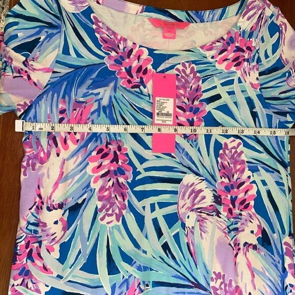 Lilly Pulitzer Dress Lula Mr. Peacock Tweethearts Blue Size XS new - Picture 10 of 15